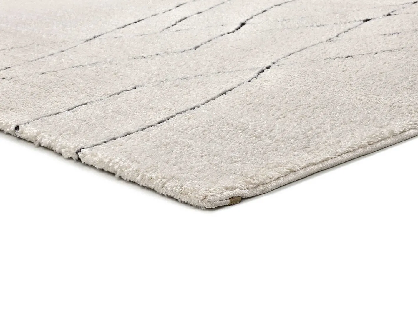 Hot Alfombra interior - bereber con relieve - blanco - 160 x 230 cm - TURIN Negro / Blanco