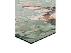 Sale Alfombra interior - dibujos con flores - multicolor - 52 x 200 cm - RICCI Verde