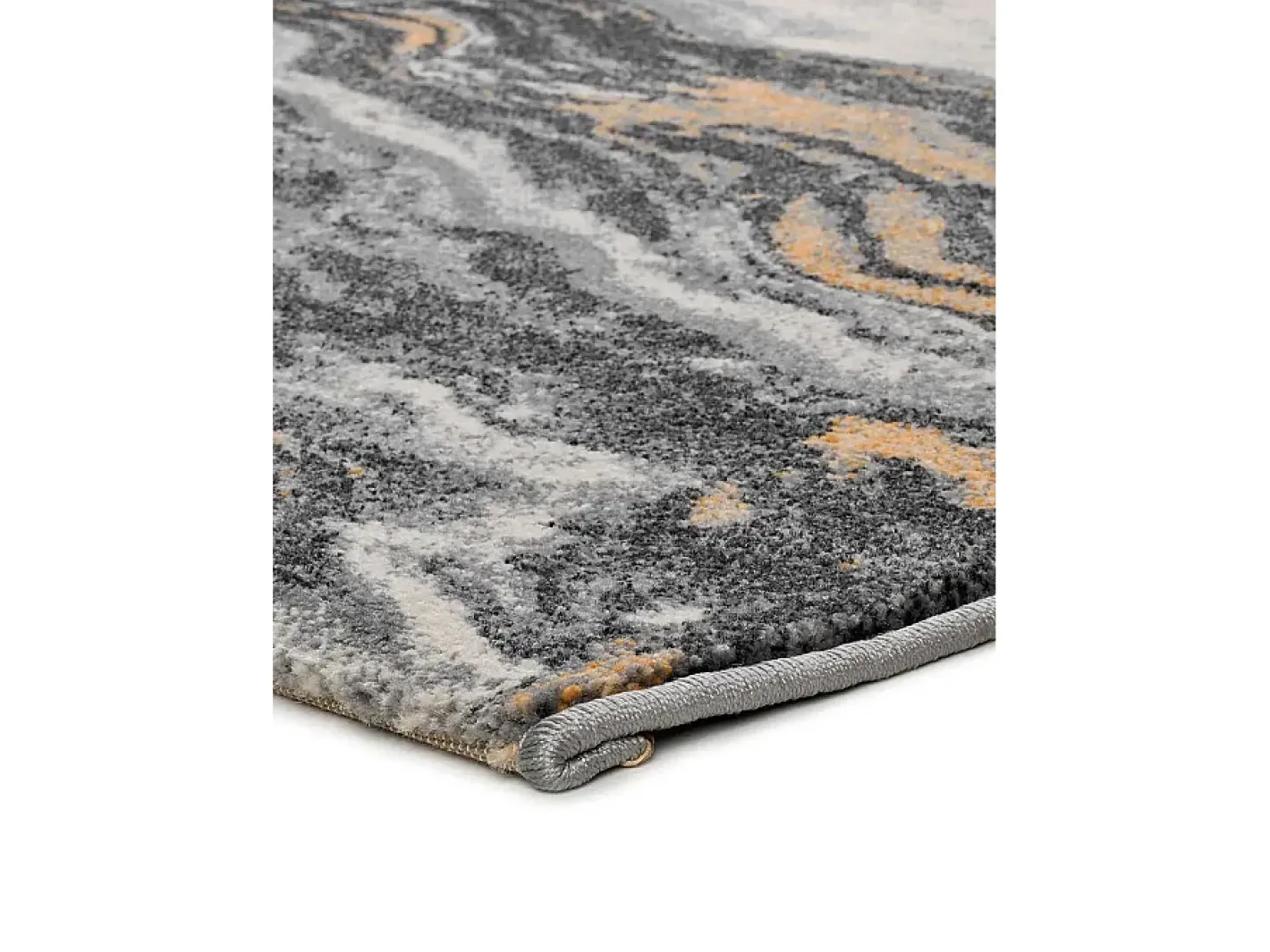 Clearance Alfombra interior - efecto mármol - - 80 x 150 cm - MARMOL ONDA Gris
