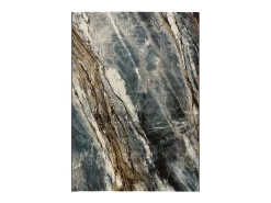 Alfombra De Salón-Alfombra interior - efecto mármol - - 140 x 200 cm - MARMOL MADERA Gris