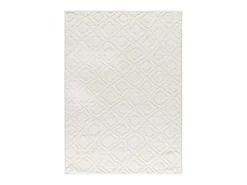 Alfombra De Salón-Alfombra interior - escandinavo con relieve - - 190 x 285 cm - JUNO Blanco