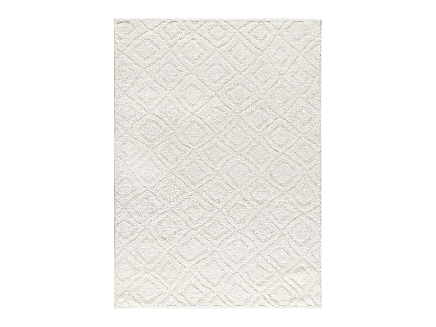 Alfombra De Salón-Alfombra interior - escandinavo con relieve - - 190 x 285 cm - JUNO Blanco