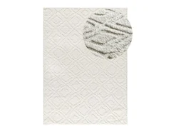 Alfombra De Salón-Alfombra interior - escandinavo con relieve - - 190 x 285 cm - JUNO Blanco