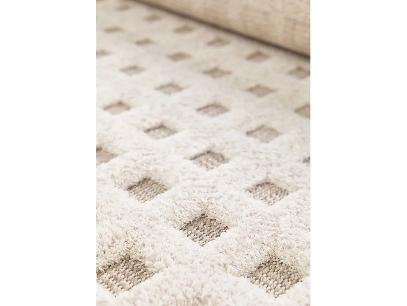 Alfombra De Salón-Alfombra interior - escandinavo con relieve - blanco - 120 x 170 cm - DIENA Beige