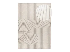 Sale Alfombra interior - escandinavo con relieve - blanco - 120 x 170 cm - DIENA Beige