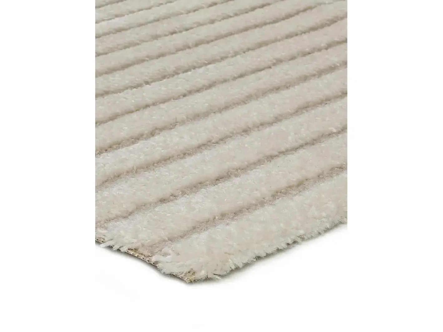 Outlet Alfombra interior - escandinavo con relieve - - 160 x 230 cm - LINA Blanco