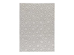 Online Alfombra interior - escandinavo con relieve - gris - 152 x 235 cm - JUNO Gris claro