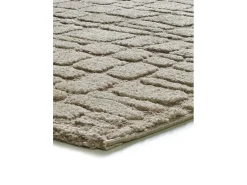 Alfombra De Salón-Alfombra interior - escandinavo con relieve - piedra - 126 x 190 cm - JUNO Topo