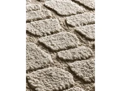 Alfombra De Salón-Alfombra interior - escandinavo con relieve - piedra - 126 x 190 cm - JUNO Topo