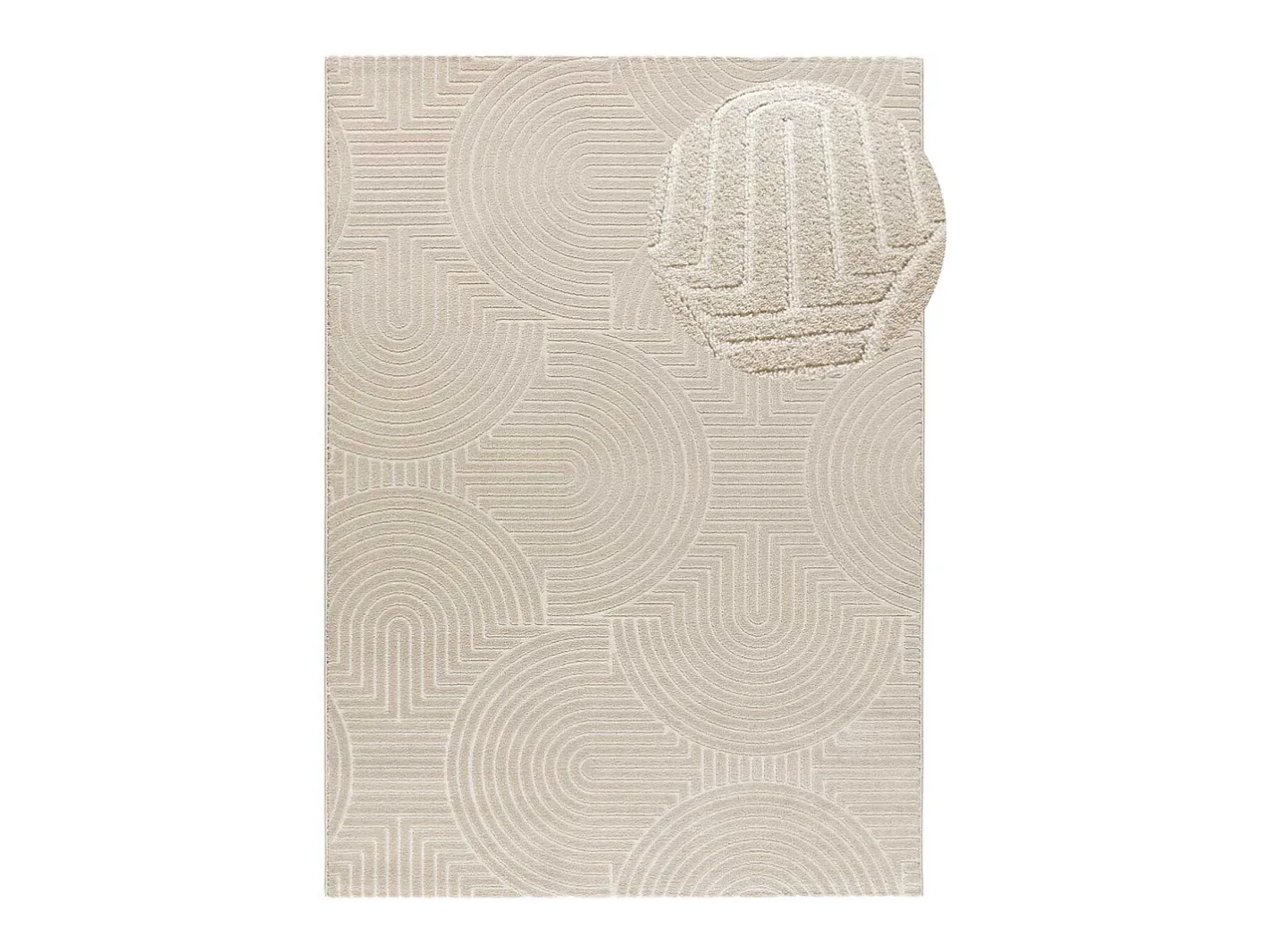 Alfombra De Salón-Alfombra interior - escandinavo - - 133 x 190 cm - ZEN Blanco