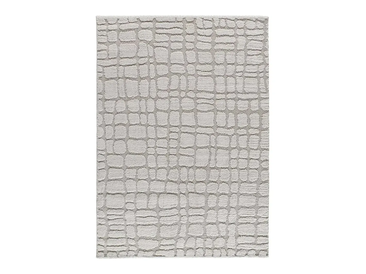 Alfombra De Salón-Alfombra interior - escandinavo con relieve - gris - 190 x 285 cm - JUNO Gris claro
