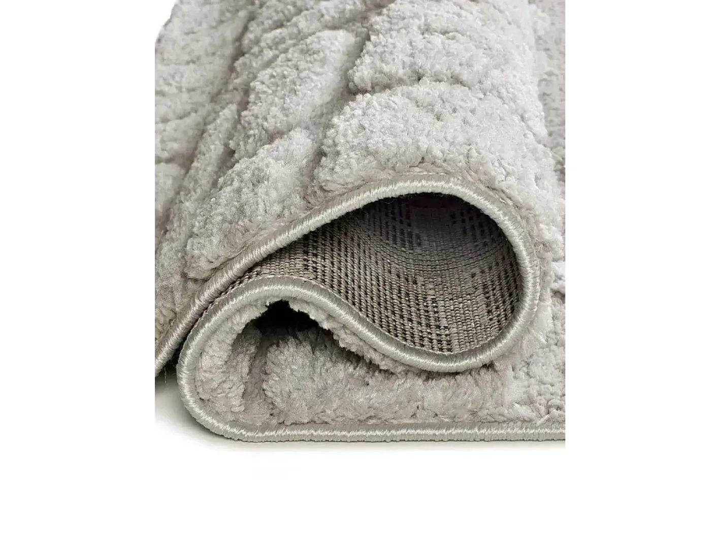 Alfombra De Salón-Alfombra interior - escandinavo con relieve - gris - 190 x 285 cm - JUNO Gris claro
