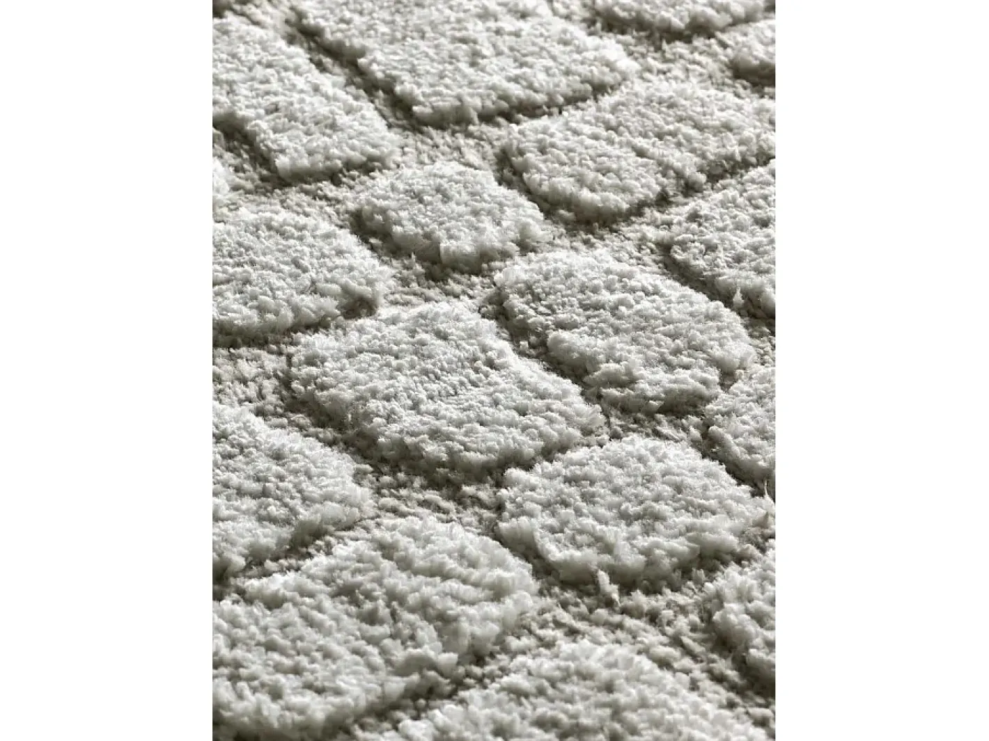 Alfombra De Salón-Alfombra interior - escandinavo con relieve - gris - 190 x 285 cm - JUNO Gris claro