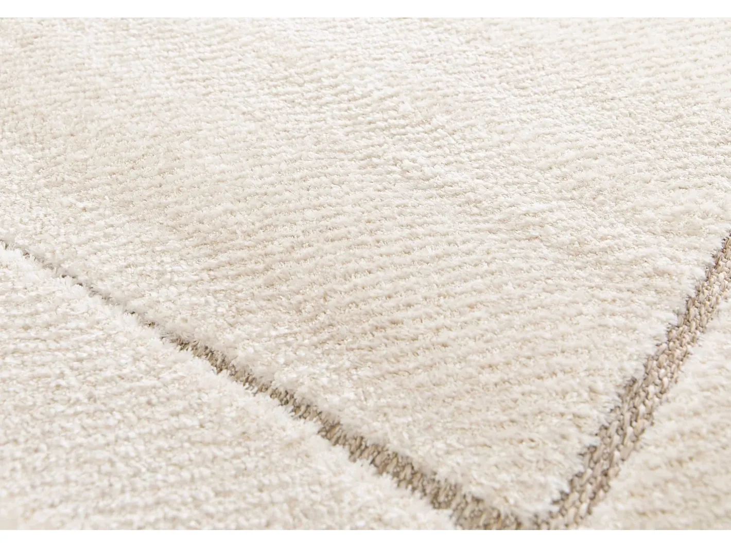 Alfombra interior - escandinavo con relieve - blanco - 80 x 150 cm - DIENA Beige Sale