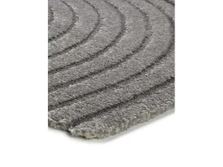 Clearance Alfombra interior - escandinavo con relieve - - 160 x 230 cm - LINA Gris