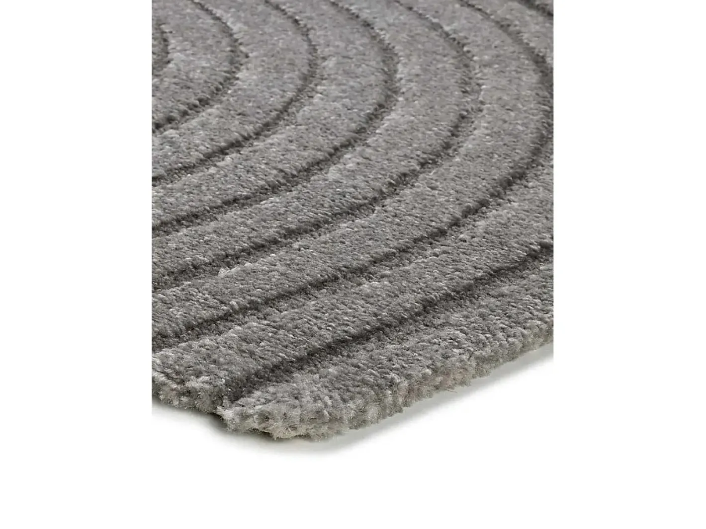 Clearance Alfombra interior - escandinavo con relieve - - 160 x 230 cm - LINA Gris
