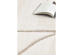 Alfombra interior - escandinavo con relieve - blanco - 160 x 230 cm - DIENA Beige Outlet