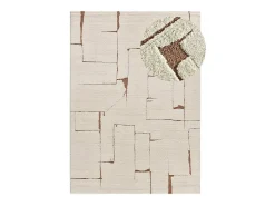Alfombra interior - escandinavo - crema - 80 x 150 cm - CANDELA Cobrizo