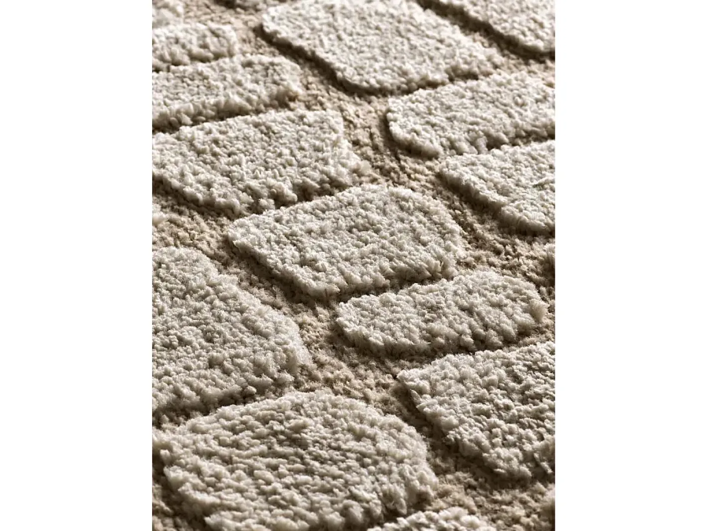 Discount Alfombra interior - escandinavo con relieve - piedra - 152 x 235 cm - JUNO Topo