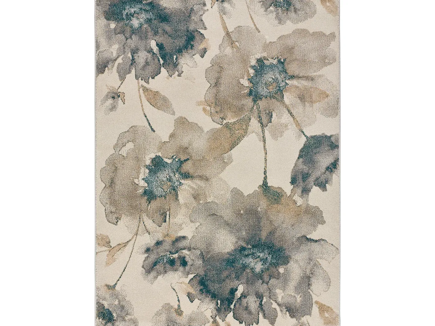 Hot Alfombra interior - floral - - 80 x 150 cm - SARA Multicolor