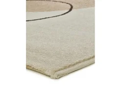 Alfombra De Salón-Alfombra interior - formas orgánicas - beige / negro - 80 x 150 cm - LESSIA Negro / Beige
