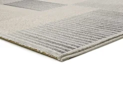 Alfombra De Salón-Alfombra interior - geométrico con relieve - - 160 x 230 cm - BARESA Gris