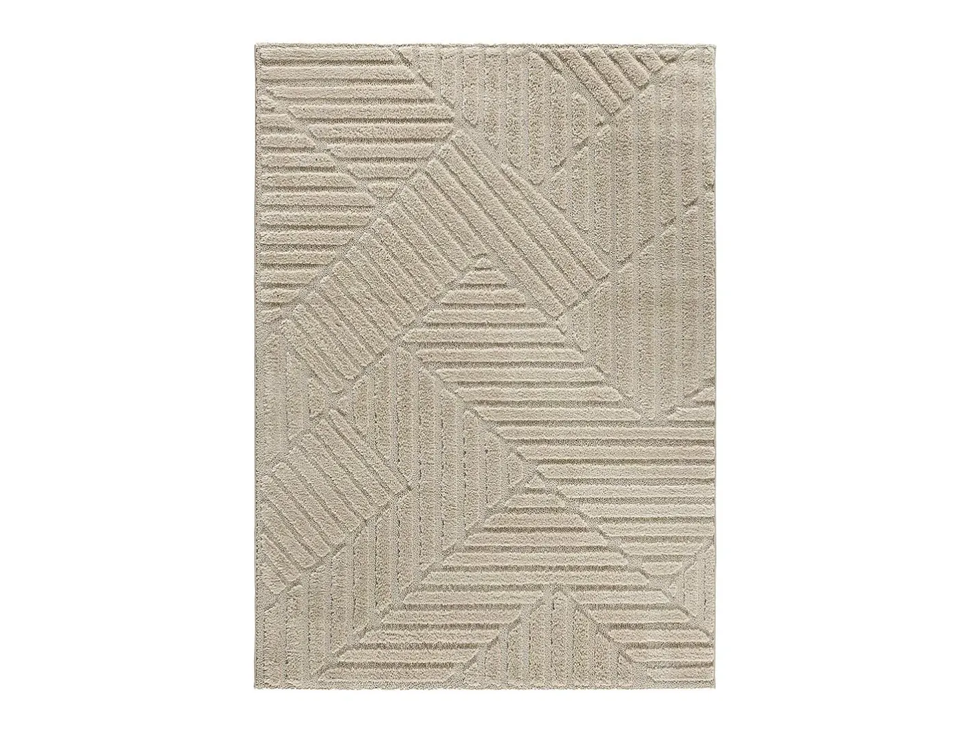 Alfombra De Salón-Alfombra interior - geométrico - - 120 x 170 cm - NUMA Beige