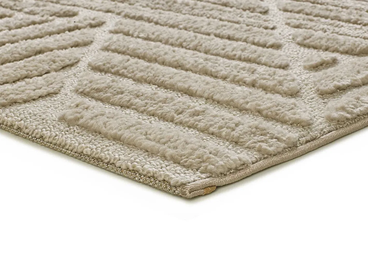 Alfombra De Salón-Alfombra interior - geométrico - - 120 x 170 cm - NUMA Beige