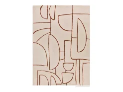 Alfombra interior - geométrico - beige / caldera - 200 x 290 cm - BERUTI Beige / Cobrizo Outlet