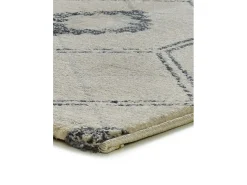 Alfombra interior - geométrico - / blanco - 80 x 200 cm - SIROCO Azul Online