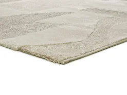 Alfombra interior - geométrico con relieve - - 160 x 230 cm - VERONA Crema Discount