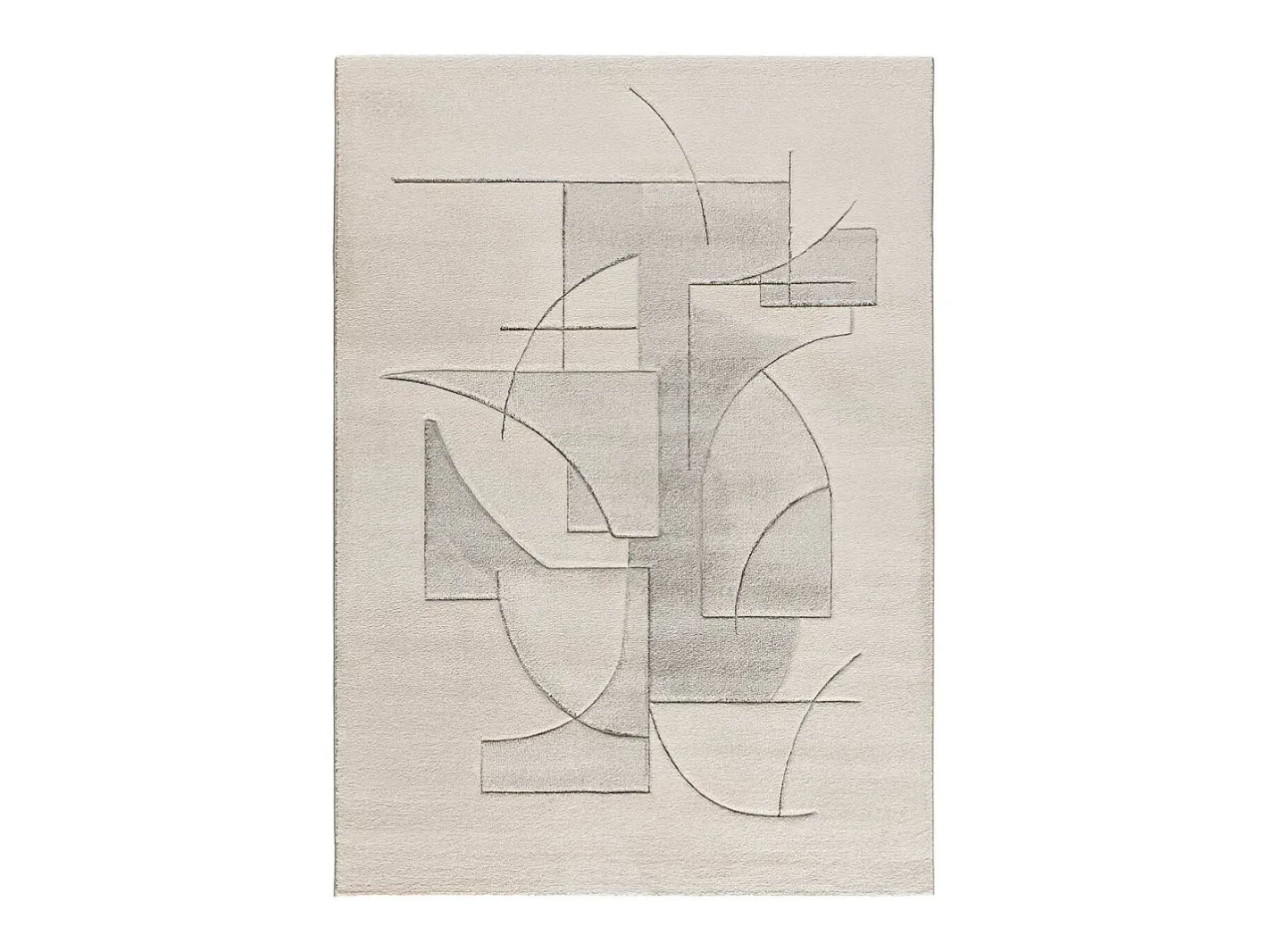 Clearance Alfombra interior - geométrico - - 80 x 150 cm - LENA Crema