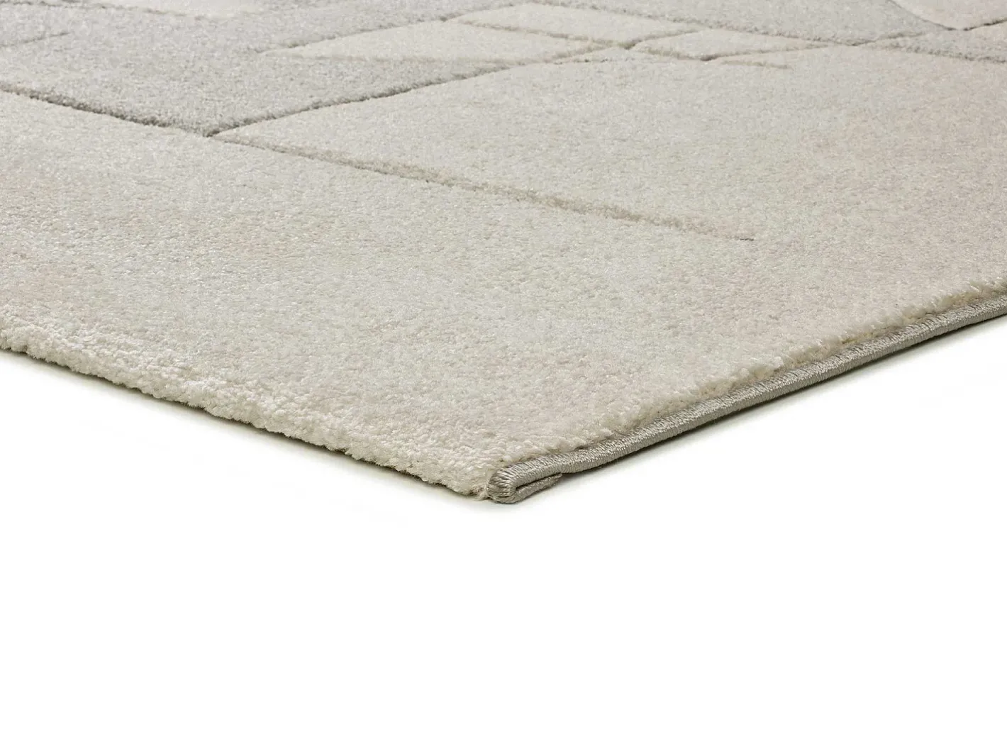 Clearance Alfombra interior - geométrico - - 80 x 150 cm - LENA Crema