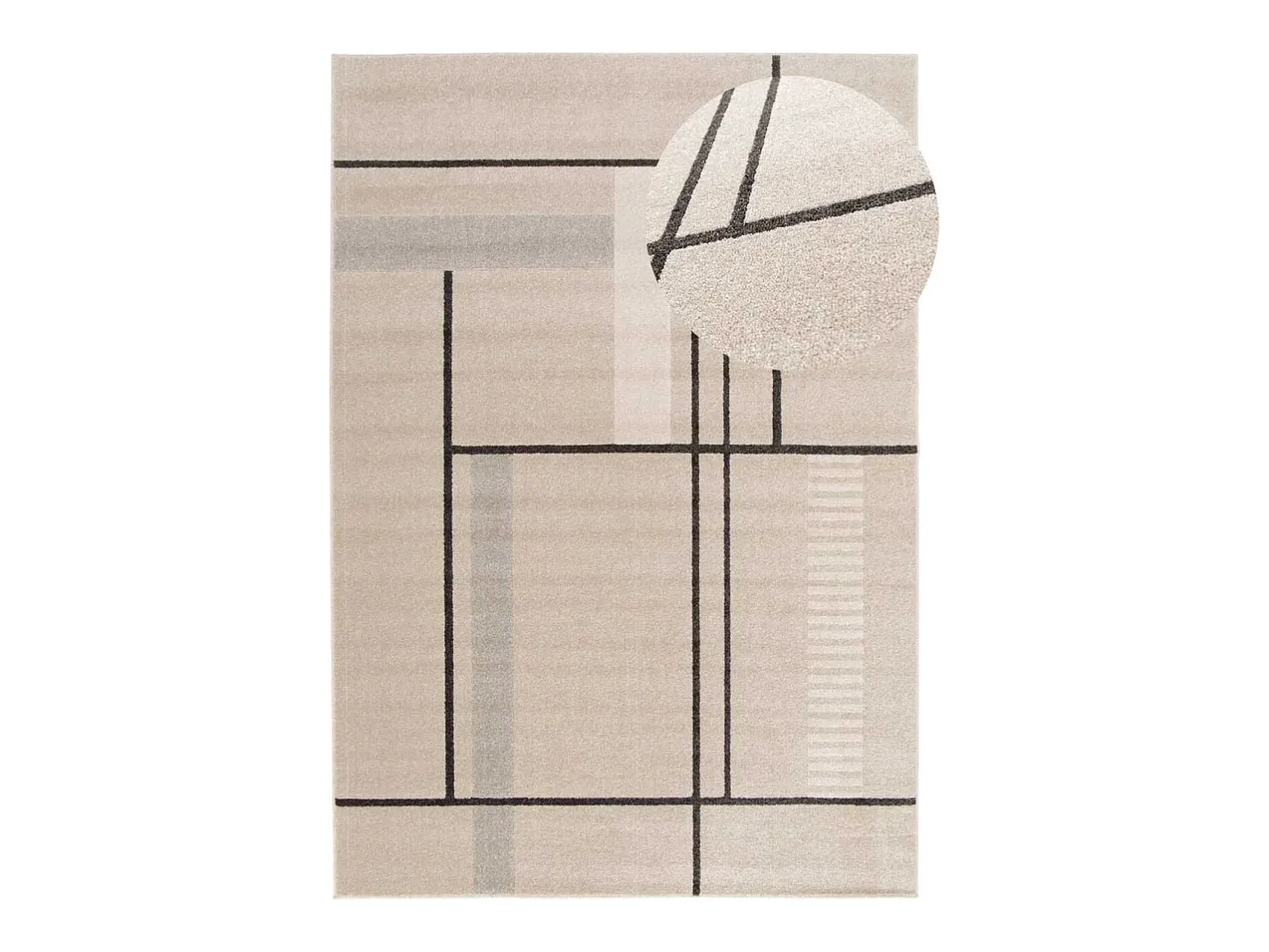 Alfombra De Salón-Alfombra interior - geométrico - - 160 x 230 cm - DOMUS Beige