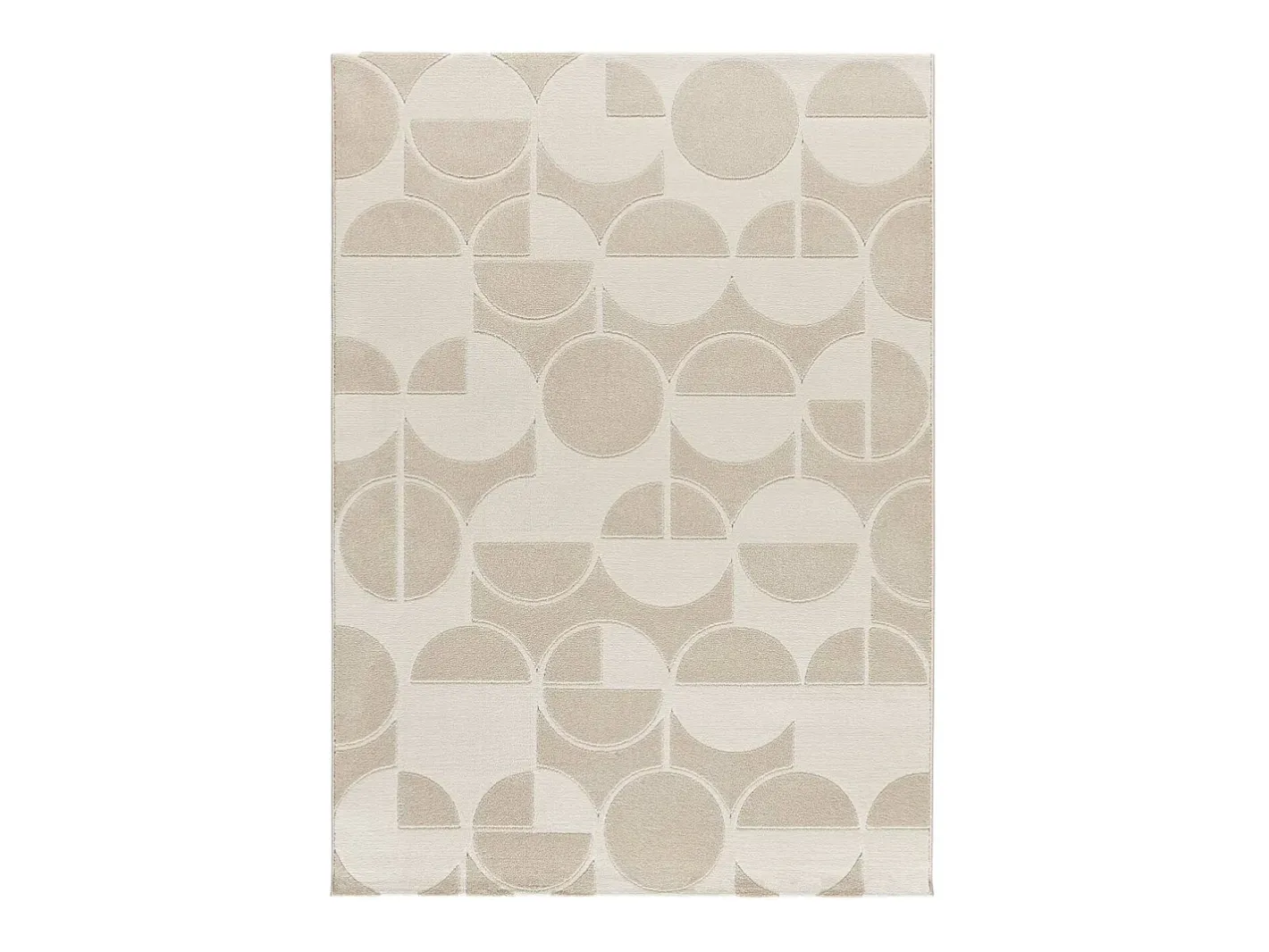 Sale Alfombra interior - geométrico con relieve - - 160 x 230 cm - FLORA Blanco