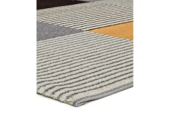 Best Alfombra interior - geométrico - gris - 160 x 230 cm - GLADYS Gris / Mostaza