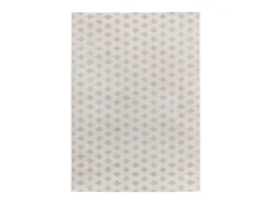 Alfombra De Salón-Alfombra interior - geométrico con relieve - plata - 160 x 230 cm - BARESA Plateado
