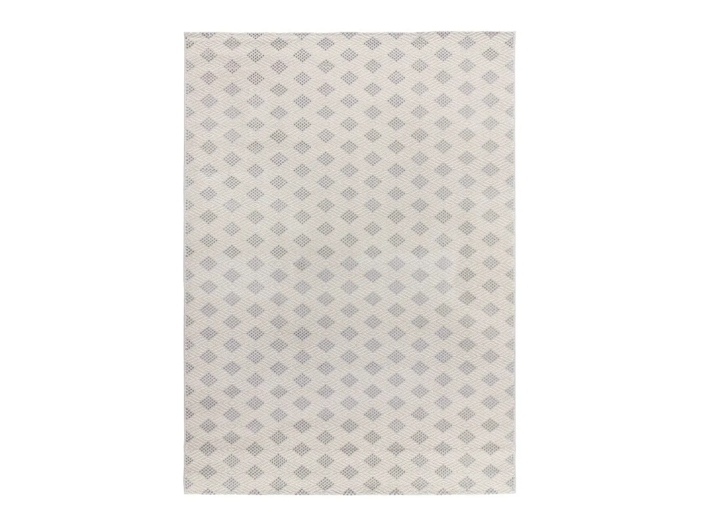 Alfombra De Salón-Alfombra interior - geométrico con relieve - plata - 160 x 230 cm - BARESA Plateado