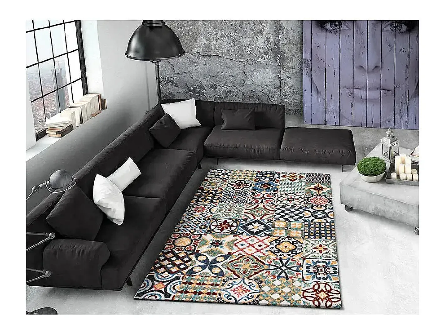 Sale Alfombra interior - geométrico - - 80 x 150 cm - MOAR Multicolor