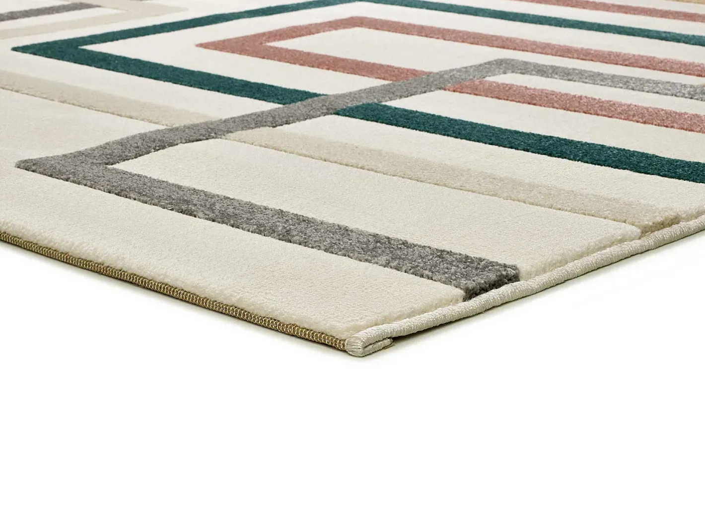 Alfombra De Salón-Alfombra interior - geométrico con relieve - - 80 x 150 cm - KARISMA Multicolor