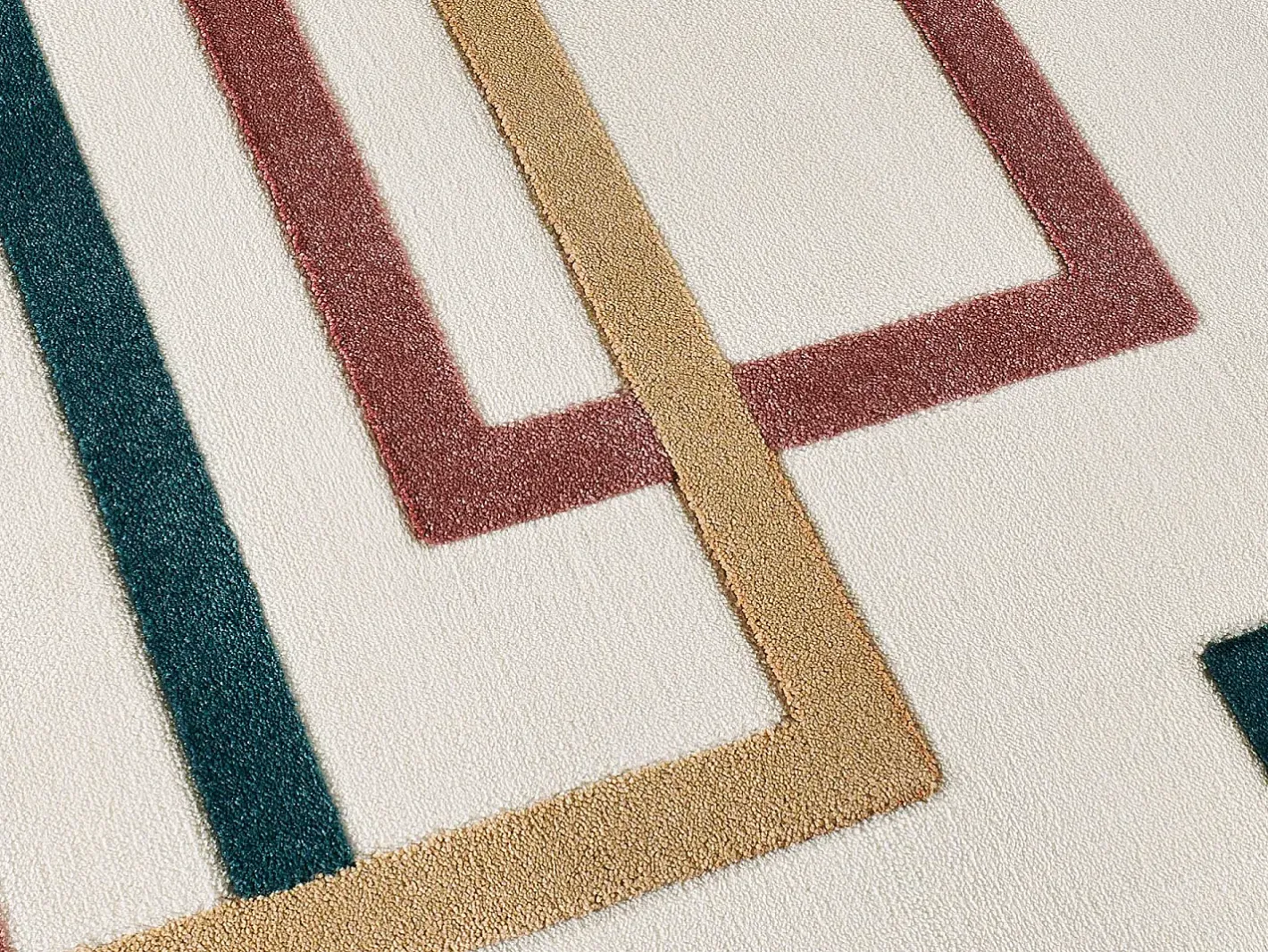 Alfombra De Salón-Alfombra interior - geométrico con relieve - - 80 x 150 cm - KARISMA Multicolor