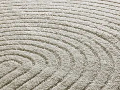 Alfombra De Salón-Alfombra interior - geométrico con relieve - - 160 x 230 cm - VERONA Crema