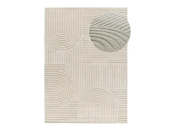 Online Alfombra interior - geométrico con relieve - - 160 x 230 cm - VERONA Crema
