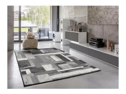 Online Alfombra interior - geométrico - - 133 x 190 cm - AMBER Gris
