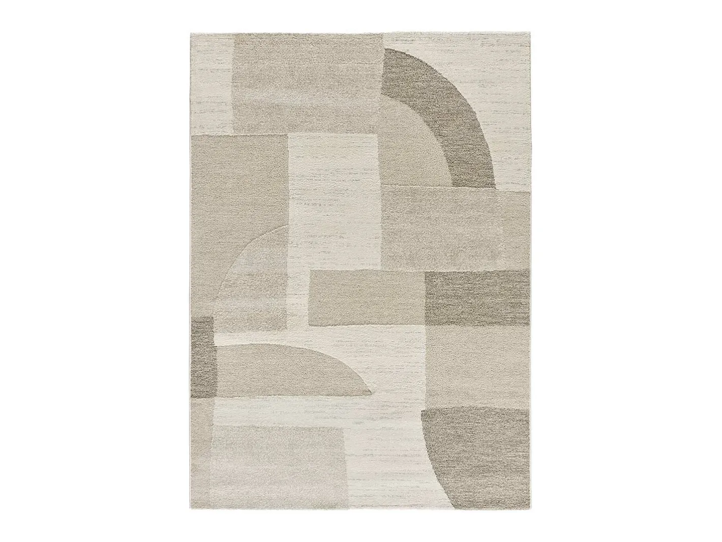 Alfombra interior - geométrico con relieve - - 80 x 150 cm - VERONA Crema