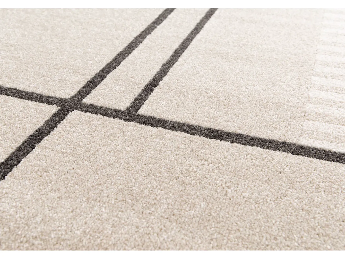 Alfombra De Salón-Alfombra interior - geométrico - - 80 x 150 cm - DOMUS Beige