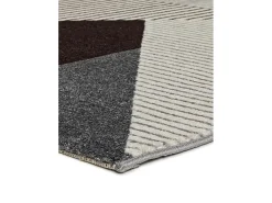 Alfombra De Salón-Alfombra interior - geométrico - gris - 160 x 230 cm - GLADYS Gris / Mostaza