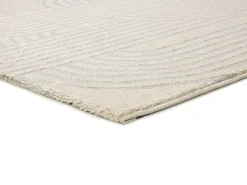 Alfombra De Salón-Alfombra interior - geométrico con relieve - plata - 160 x 230 cm - BARESA Plateado