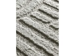 Alfombra interior - geométrico con relieve - gris - 126 x 190 cm - JUNO Gris claro Discount