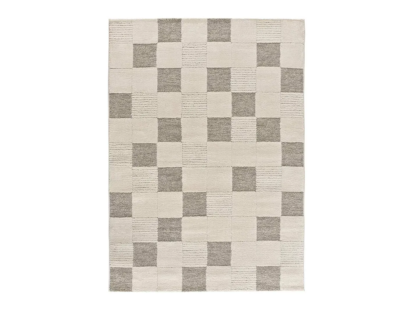 Alfombra interior - geométrico con relieve - - 120 x 170 cm - VERONA Crema Hot